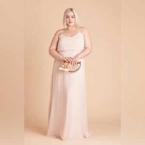 NWT Birdy Grey Gwennie Dress in Chiffon Pale Blush